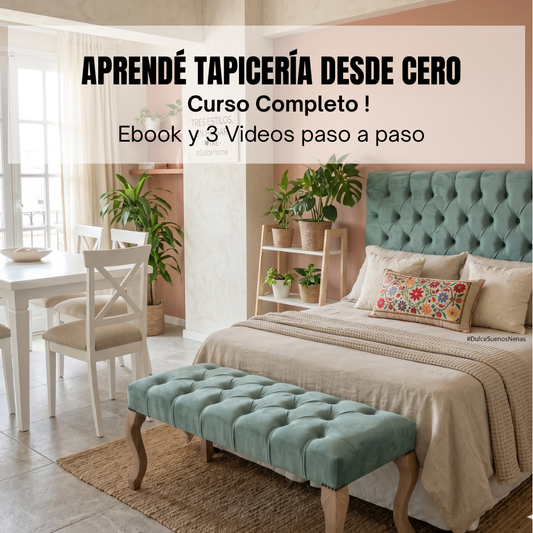 Aprende a Tapizar desde cero y Generá ingresos desde casa.
